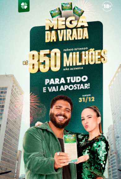 Mega da Virada - R$850 Milhões
